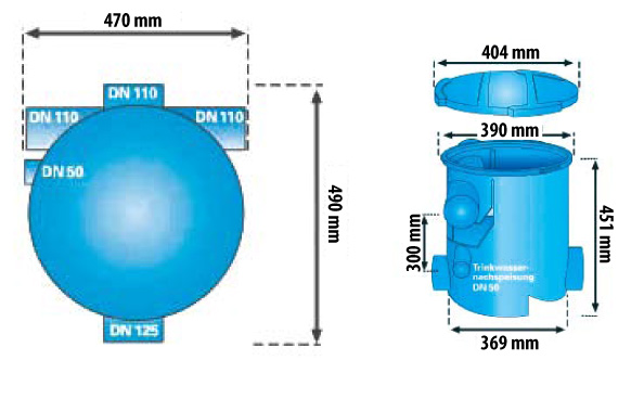 Podzemn sbrn filtr na deovou vodu VF1