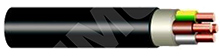 Zemn kabely k elektromagnetickm ventilm CYKY 4 x 1,5 mm&#178;