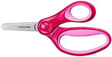 Dětské nůžky se třpytkami Fiskars - růžové