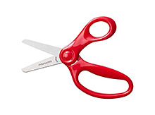 Dětské nůžky se zaoblenou špičkou Fiskars - červené