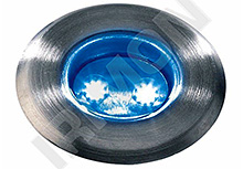 Venkovní zápustné LED svítidlo TECHMAR Astrum 0,3 W - modrá