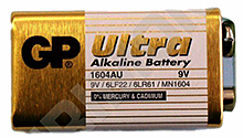 Alkalická baterie 9V Ultra